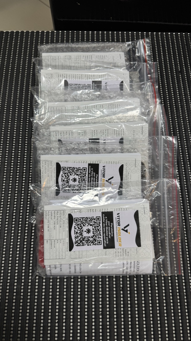 Pedidos iSolder prontos para envio